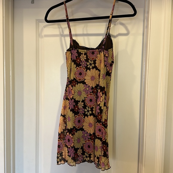 Princess Polly Brown Floral Dress Size 2 - Picture 10 of 12
